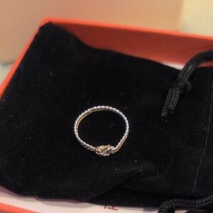 Story Jewelry Two-Tone Knot Ring